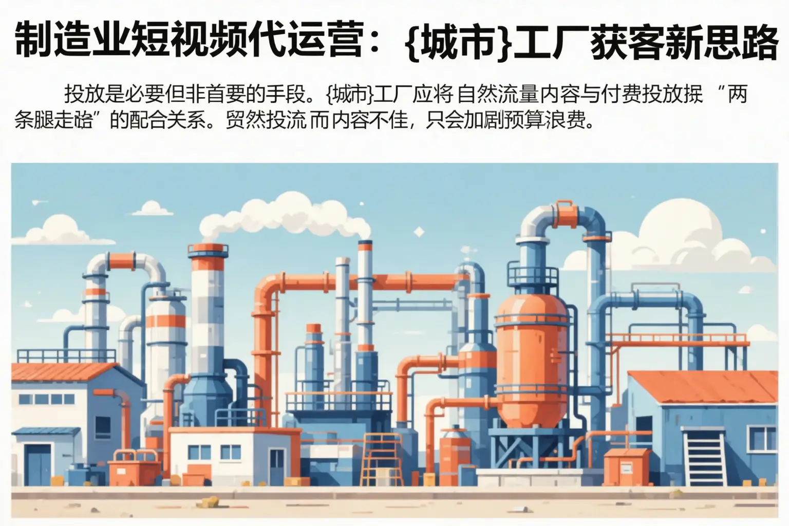制造业短视频代运营：建邺工厂获客新思路